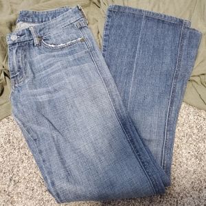 7 For All Mankind Blue Denim Flare Jeans Size 27